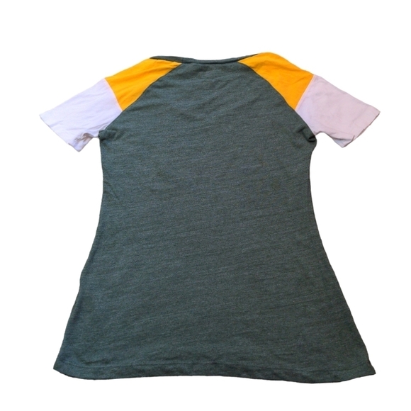 GREEN BAY PACKERS Football Short Sleeve Heathered Green NFL shirt - Picture 12 of 14